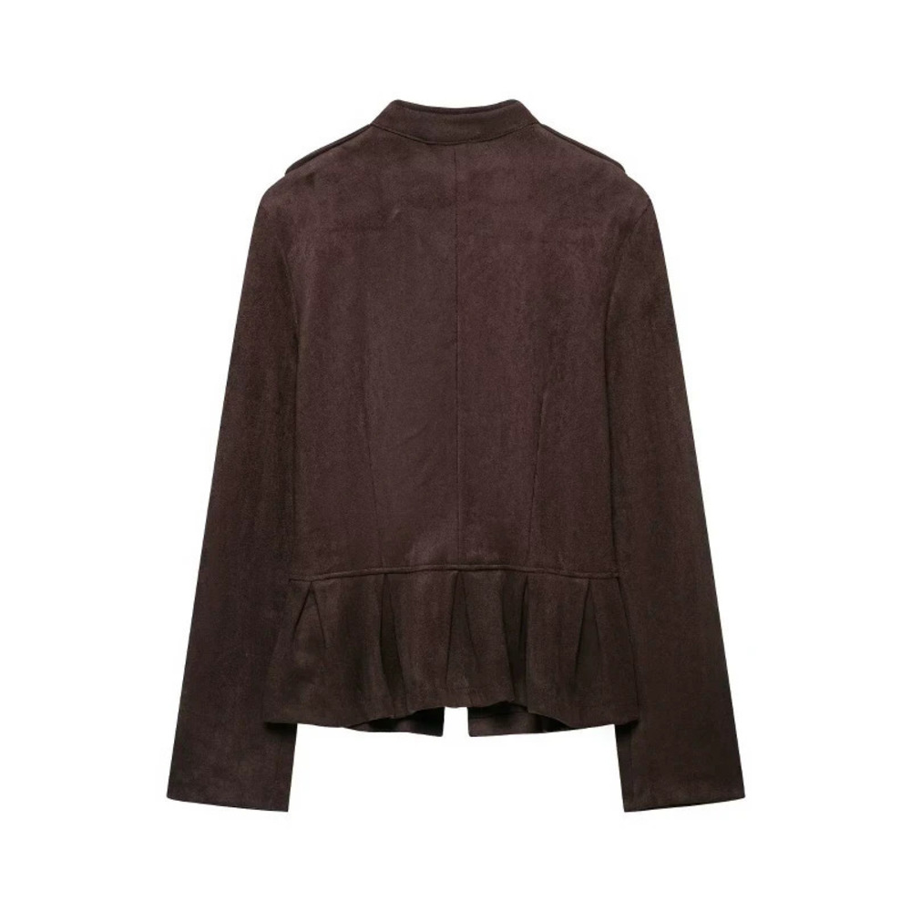ZARA Fashion Short Skirt Hem Crop Jacket
